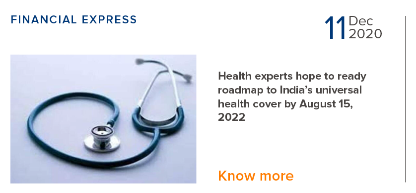Health experts hope to ready roadmap to India's universal health cover by August 15,2022