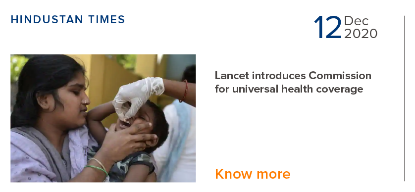 Lancet introduces Commission for universal health coverage