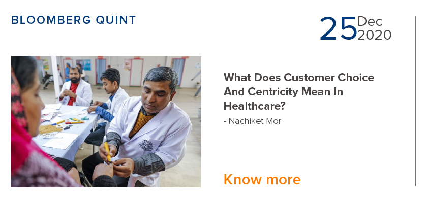 Customer Choice & Centricity Mean in Healthcare - Nachiket Mor